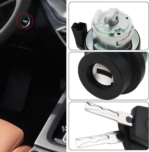 SING F LTD 1PC Ignition Switch Lock with 2 Keys 8E0905855A 107905855C 6L0905855D Compatible with VW Golf 5 Compatible with Jetta T5 Compatible with Octavia 1Z in Saudi Arabia