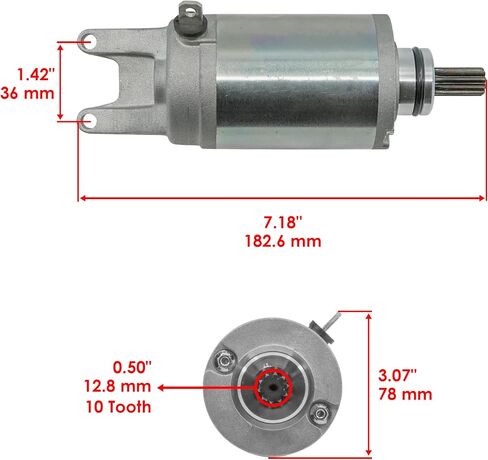 Caltric Starter Motor Compatible with Triumph Daytona 600 2002 2003 2004 2005 T1311117 T1310804 in Saudi Arabia