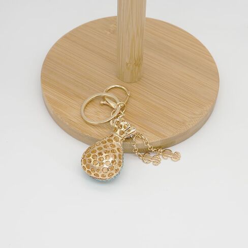 Crystal Rhinestone Dollar Sign Keychain Sparkling Money Bag Symbol Key Chain Ring Pendant Charm for Women Girls in Saudi Arabia