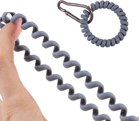 8Pcs Colorful Stretchable Wristlet Keychains, Spiral Wrist Coil Key Chain, Wristband Key Ring in Saudi Arabia