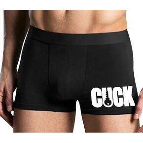 Knaughty Knickers Cuck - Locked Cock - Cuckold - Key Design - Sissy Hotwife Black Mens Boxer Brief Adult Fun Design in Kuwait