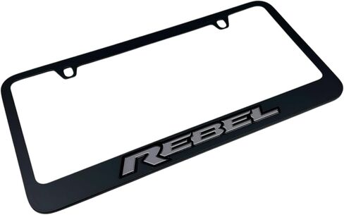 Compatible with - Ram Rebel - Black License Plate Frame in Saudi Arabia