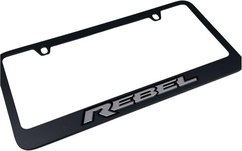 Compatible with - Ram Rebel - Black License Plate Frame in Saudi Arabia