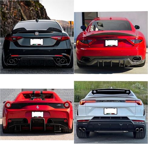 carps, (Pack of 2) Italy License Plate Frame Aluminum with Carbon Fiber Finished Screw and Caps Included Italian Flag in Saudi Arabia