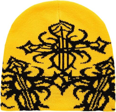 2023 جديد y2k beanie skull متماسكة قبعة قبعة القوطية قبعة الشتاء y2k الملحقات القمامة قبعة الهيب هوب قبعة in Kuwait