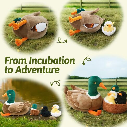 ouozzz panda محشو بالحيوانات مع 3 أطفال داخل باندا بير ألعاب أفخم مع حقيبة تبادل لاطلاق النار من الخيزران 19 بوصة in Kuwait