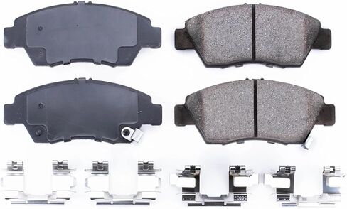 Power Stop 17-621, Z17 Front Ceramic Brake Pads with Hardware in Saudi Arabia