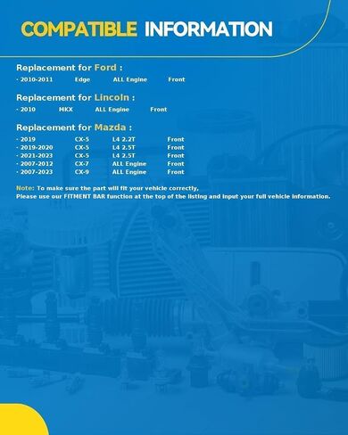 منصات الفرامل الأمامية السيراميك Philtop لـ CX-9 2007-2023 ، 4 أجهزة كمبيوتر استبدال # D1258 in Saudi Arabia