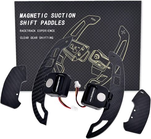 Magnetic Steering Wheel Paddle Shifter for Audi B9/B9 PAA3 A4 A5 S3 S4 S5 RS3 RS4 RS5 2017-2024, Carbon Fiber Paddle Extension Interior Decoration Accessories in Saudi Arabia
