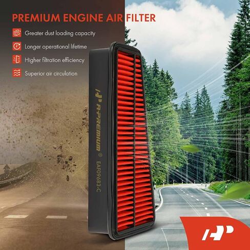 A-Premium Pre-oiled Engine Air Filter Compatible with Toyota Tacoma 2005-2015, Tundra 2005-2010, 4Runner 2003-2009, FJ Cruiser 2007-2009, 4.0L, Replace# SPA2281 in Saudi Arabia