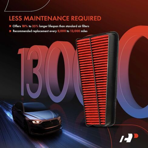 A-Premium Pre-oiled Engine Air Filter Compatible with Toyota Tacoma 2005-2015, Tundra 2005-2010, 4Runner 2003-2009, FJ Cruiser 2007-2009, 4.0L, Replace# SPA2281 in Saudi Arabia