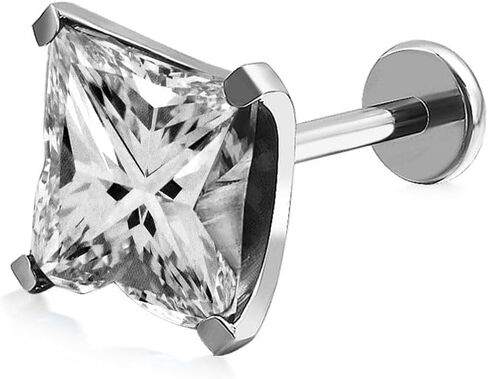 WIC F136 Titanium Alloy Moissanite Earrings Monogram Polaris Cut D Color VVS1 in Kuwait
