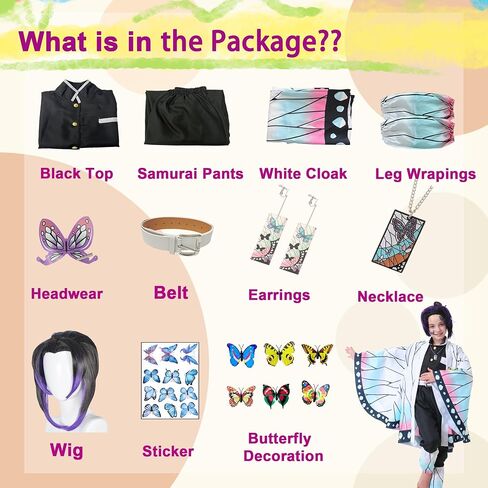 الأزياء Cosplay Costume Kimono مجموعة كاملة من الفتيات الفتيات رداء الأزياء مجموعة هالوين كايمونو الزي cosplay مع شعر مستعار in Saudi Arabia