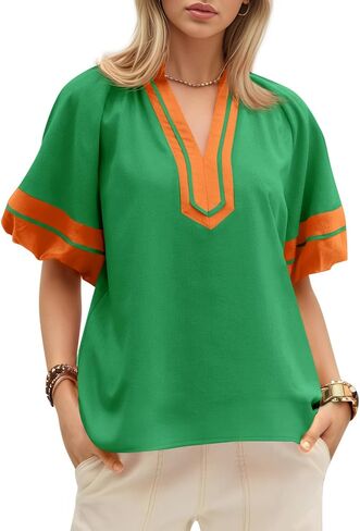 جرس CICY WOMENS COLL COLL SUPRES TOPS DASTARING V DECK PLOUSE LOTED FIT SIDE SIDE SIDERTS in Saudi Arabia