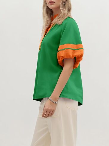 جرس CICY WOMENS COLL COLL SUPRES TOPS DASTARING V DECK PLOUSE LOTED FIT SIDE SIDE SIDERTS in Saudi Arabia