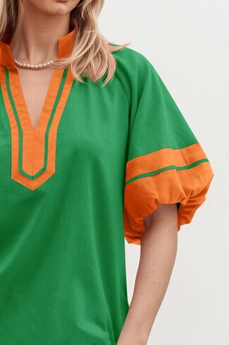 جرس CICY WOMENS COLL COLL SUPRES TOPS DASTARING V DECK PLOUSE LOTED FIT SIDE SIDE SIDERTS in Saudi Arabia