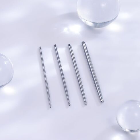 Ruifan 14g 16g 18g 20g ثقب Taper Kit Teaper Titanium Piercing Threader Tool for Threader Threader Tragus tragus conch Jewelry Charilage arring lip sweat tuds chang in Kuwait