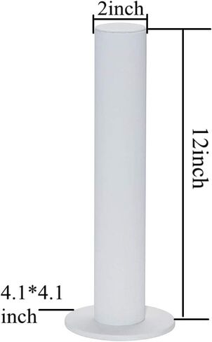 Bocar Velvet Vertical Tower Jewelry Bracelet Display Stand Bangle T-Bar Display Holder (CTZ-linen-2) in Saudi Arabia