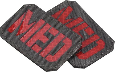 Patikil Reflected Med Patch 2x3 "، 2 pcs ems emt hook و loop stitener charbiqu in Kuwait