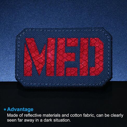 Patikil Reflected Med Patch 2x3 "، 2 pcs ems emt hook و loop stitener charbiqu in Kuwait