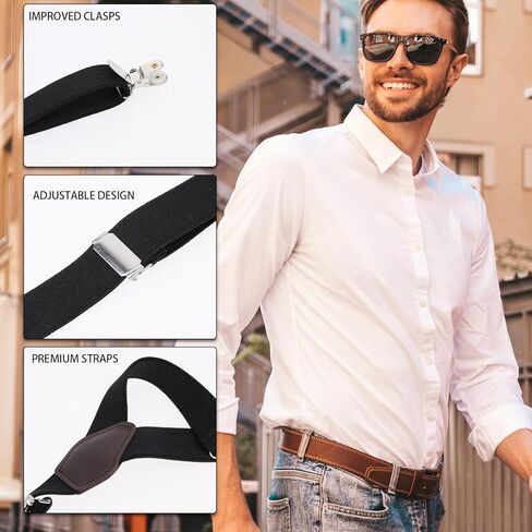 y-style shirt stay for men ، 1 زوج من القميص يبقى مرنًا قابلاً للتعديل القمصان القابلة للتعديل. in Saudi Arabia