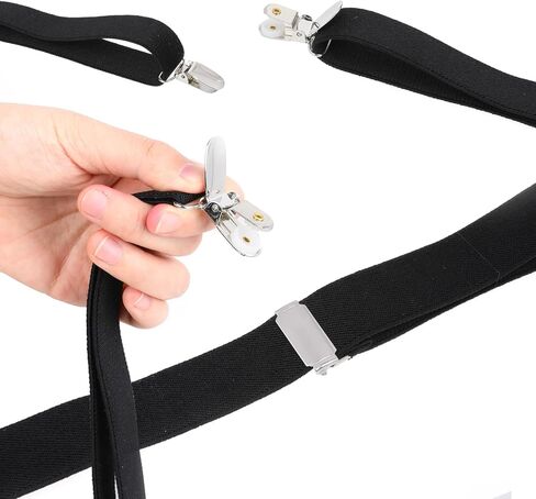 y-style shirt stay for men ، 1 زوج من القميص يبقى مرنًا قابلاً للتعديل القمصان القابلة للتعديل. in Saudi Arabia