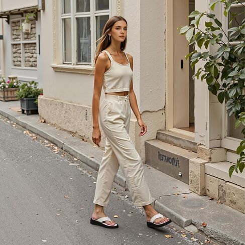 شرائح Cynllio للنساء تنزلق على Flip Flops Sandals Thongs Platform الأسافين الصنادل شاطئ الصيف أحذية مريحة المشي أحذية النعال في الهواء الطلق in Kuwait