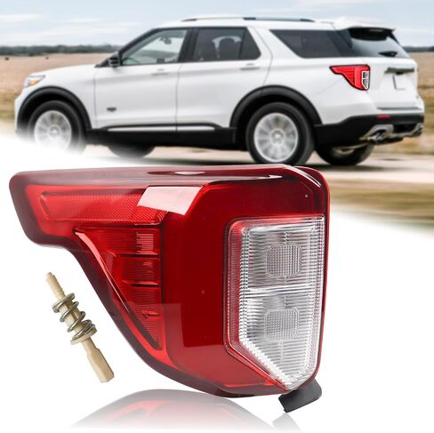 USA Type Tail Light W/بلاستيك مسمار مع مجموعة مصباح خلفي متوافق لعام 2020-2023 فورد إكسبلورر جانب الراكب الجانبي LB5Z13404F FO2801275 in Saudi Arabia