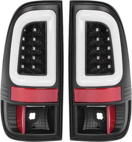 زوج من ضوء ذيل Kuafu متوافق مع 2008-2016 Ford F-250 F-350 F-450 F-550 Super Duty الخلفي المصباح L & R W/LED BAR/O Halogens Lبت in Saudi Arabia