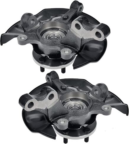 Autoshack Front Steering Knuckle for 2003-2008 Toyota Matrix 1.8L FWD | سائق وركاب جانب | 5-lug | عجلات محمل مجموعة استبدال مجموعة KN798386PR in Saudi Arabia