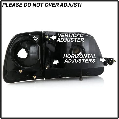 ACANII - For 1997-2003 Ford F150 Chrome Housing [Harley Davidson Style] Headlights w/Corner Lamps Assembly Left+Right in Saudi Arabia
