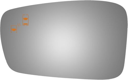 Burco 4598B Side View Mirror W/Blind Spot Hyundai Sonata 2014-2014 Driver in Saudi Arabia