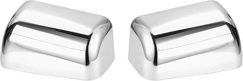 X AUTOHAUX 1 Pair Super-Duty Chrome Plated Mirror Covers Top Half for Ford F250 F350 F450 2008-2016 in Saudi Arabia