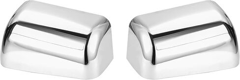 X AUTOHAUX 1 Pair Super-Duty Chrome Plated Mirror Covers Top Half for Ford F250 F350 F450 2008-2016 in Saudi Arabia