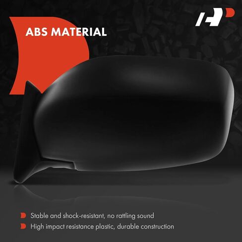 A -Premium Pair (2) سائق ومرآة باب جانبية للركاب - متوافقة مع سلسلة Jeep XJ Cherokee 1997 1998 1999 2000 2001 - اليدوي غير المذرع القابل للطي الأسود الخارجي الخلفي مرآة in Kuwait