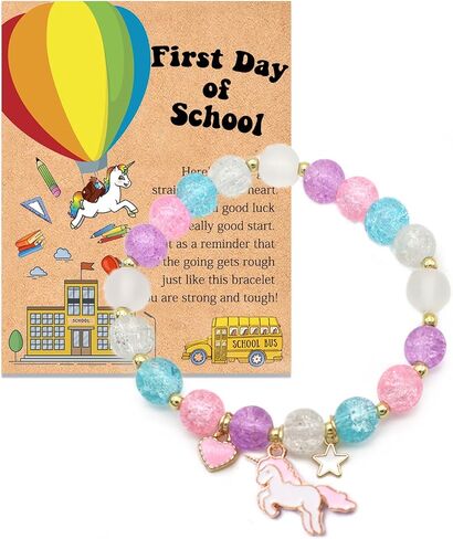 First Day of School Bracelet, First Day of Kindergarten/Preschool/Pre-K/First Grade/Second Grade Bracelet Gift in Kuwait