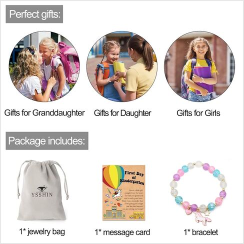 First Day of School Bracelet, First Day of Kindergarten/Preschool/Pre-K/First Grade/Second Grade Bracelet Gift in Kuwait