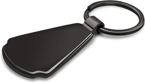 for Cadillac Crest Logo Real Black Carbon Fiber Metal Teardrop Key Chain Keychain, Official Licensed in Kuwait