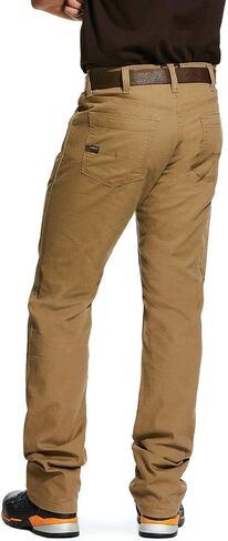ARIAT Men's Khaki Rebar M4 Made Tough Durastretch Straight Leg Work Pants Beige/Khaki 33W x 34L in Saudi Arabia