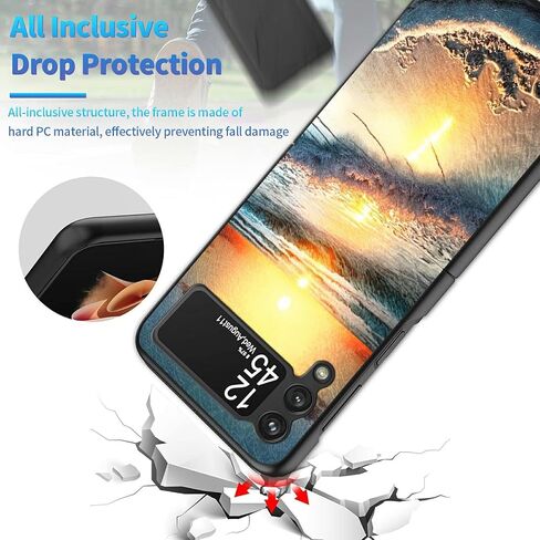 for Samsung Galaxy Z Flip 5 5G Case, Galaxy Z Flip 5 Case, Hard PC Shookproof Girls Women Durable Scratch-Resistant Phone Case for Samsung Z Flip 5 2023, Jesus Bible Cross Christian in Kuwait