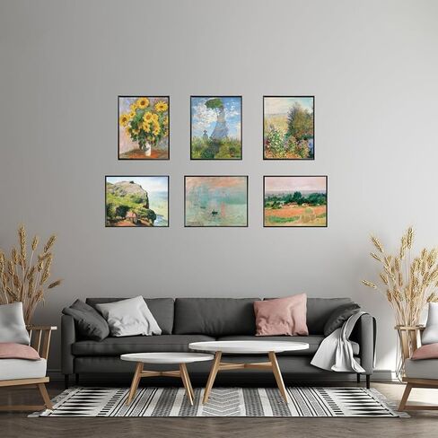 Salvador Dali Wall Art, 6PCS Famous Oil Painting Print Poster, Surrealism Poster for Room Aesthetic, Home Decorative Christmas 8x10in in Kuwait