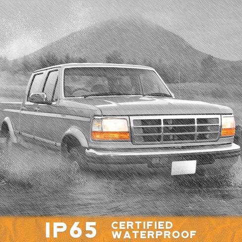 المصابيح الأمامية للهالوجين للفترة 1992-1997 Ford F-150 F-Super Duty / 92-98 F-250 F-350 / 92-96 Ford Bronco Presection Bradiance مع زوايا وأضواء إشارة in Saudi Arabia