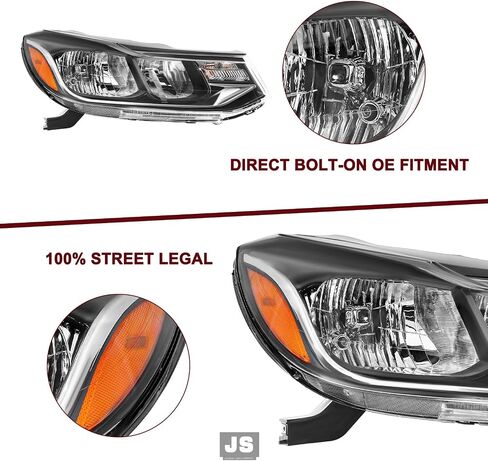 JSBOYAT Fits for 2017-2022 Chevy TRAX Headlights Replacement Non-Projector Factory Headlamp Assembly OE Style Black Housing Front Lamp Right Passenger Side in Saudi Arabia