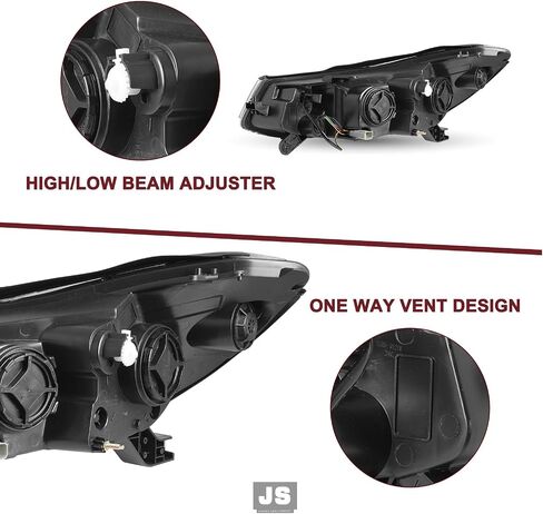 JSBOYAT Fits for 2017-2022 Chevy TRAX Headlights Replacement Non-Projector Factory Headlamp Assembly OE Style Black Housing Front Lamp Right Passenger Side in Saudi Arabia
