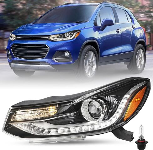 JSBOYAT Fits for 2017-2022 Chevy TRAX Headlights Replacement Non-Projector Factory Headlamp Assembly OE Style Black Housing Front Lamp Right Passenger Side in Saudi Arabia
