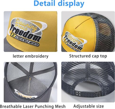Quick Dry Baseball Cap Snapback Hats Mesh Trucker Hat for Men Women Freedom Summer Outdoor Golf Hat Ball Cap in Saudi Arabia