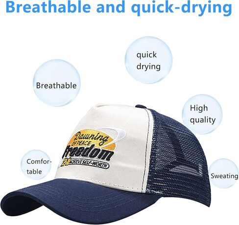Quick Dry Baseball Cap Snapback Hats Mesh Trucker Hat for Men Women Freedom Summer Outdoor Golf Hat Ball Cap in Saudi Arabia