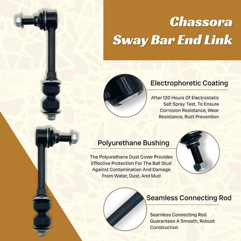K750427 2PC مثبت خلفي Sway Bar Bar Link Fit for Pontiac 2009 2009 Torrent ، for Chevy 2008 2009 2010 2011 2013 2014 2015 2015 2017 Equinox ، for GMC 2010-2017 Terrain in Kuwait