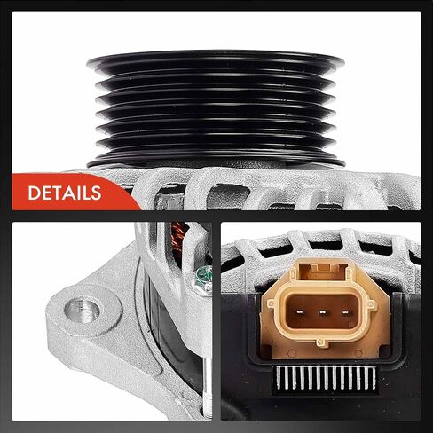 A-premium convalium متوافق مع Ford Transit-150/250/350/350 HD 2015-2023 ، 3.5L 3.7L ، 12V 250A 6-GROOVE PROMLEY ، استبدل# CK4Z10346B ، CK4Z10346C in Saudi Arabia