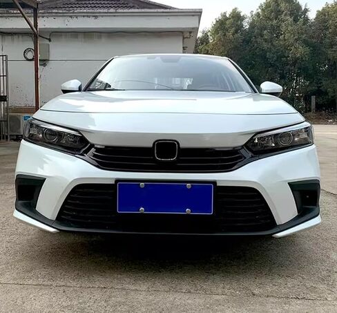 Car Accessories Front Center Grille Strip Cover Molding Trim Compatible with Honda Civic 11th Gen 2022 2023 2024 (Glossy Black) 3PCS ABS in Saudi Arabia